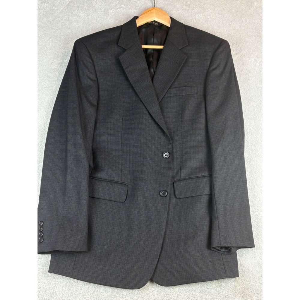 Jos. A. Bank‎ 40R Gray Wool Blazer Mens Sport Coat Jacket NEW